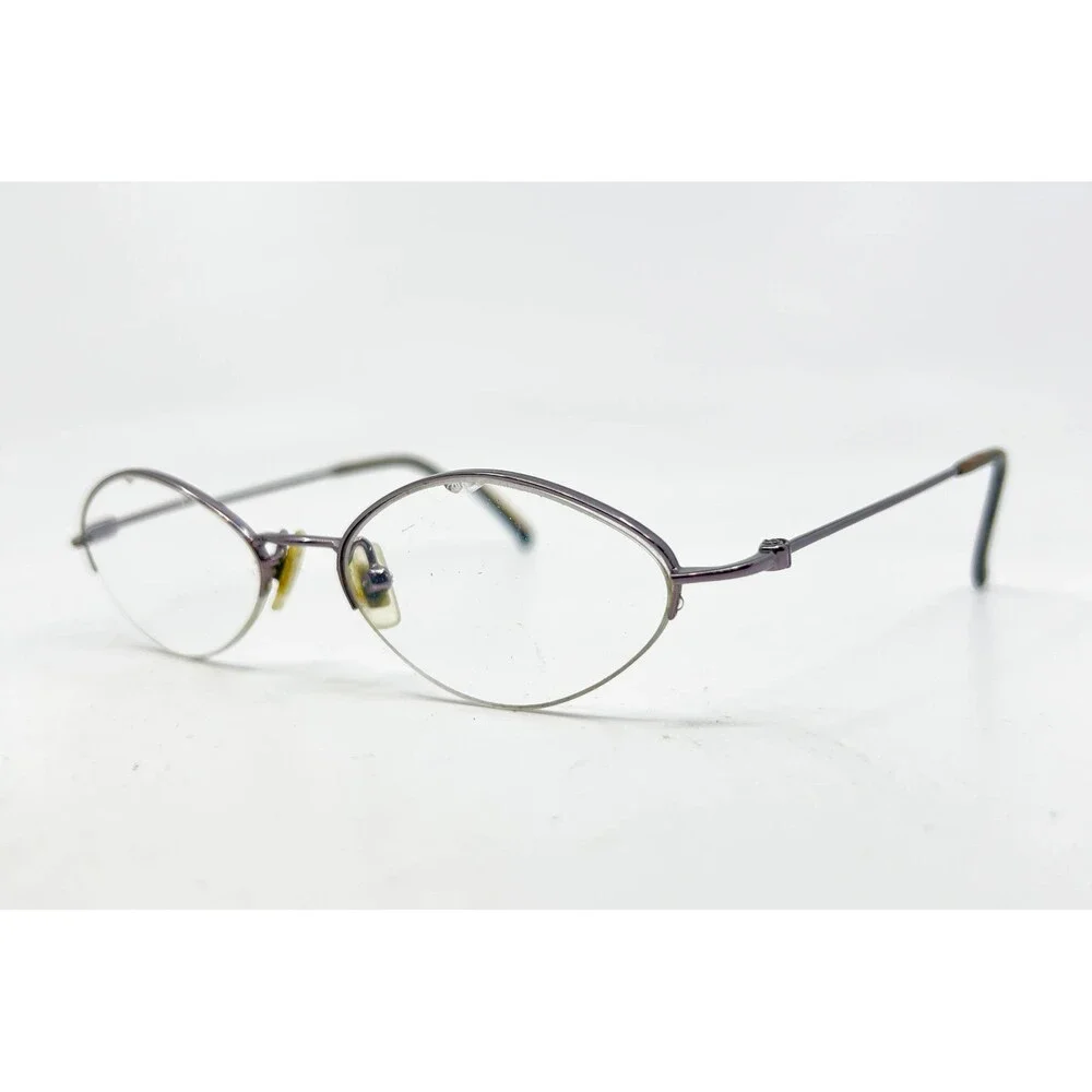 Calvin Klein Eyeglasses Women Purple 4C9 582 Half Rim Oval 49-17-135